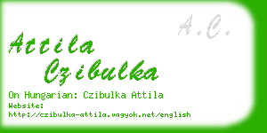 attila czibulka business card